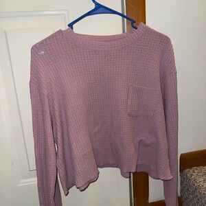 Wild Fable Pink Boxy Crop Sweatshirt